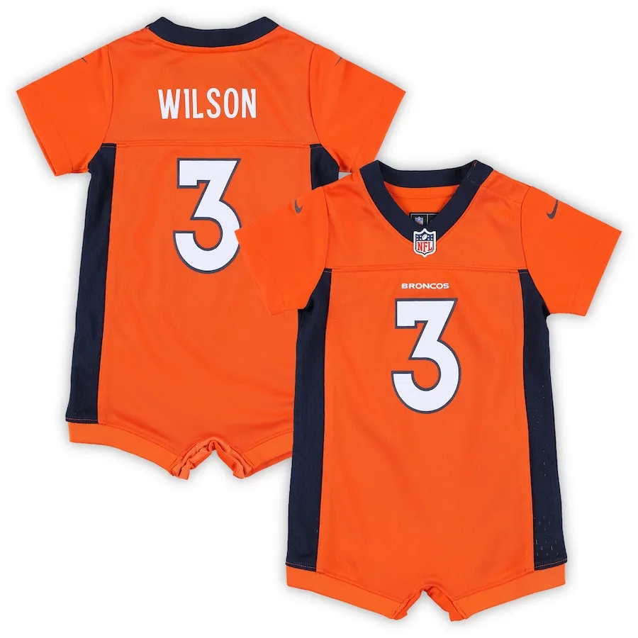 Russell Wilson Denver Broncos Nike Newborn &amp Infant Game Romper Jersey - Orange