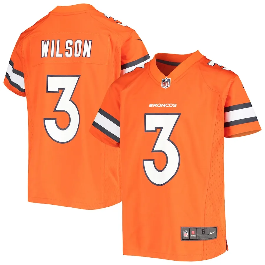 Russell Wilson Denver Broncos Nike Youth Game Jersey - Orange 8840
