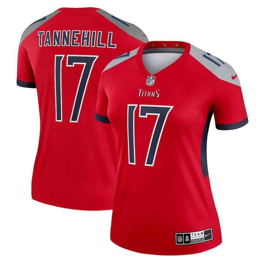 Ryan Tannehill Tennessee Titans Nike Women's Inverted Legend Player Performance Top - Red