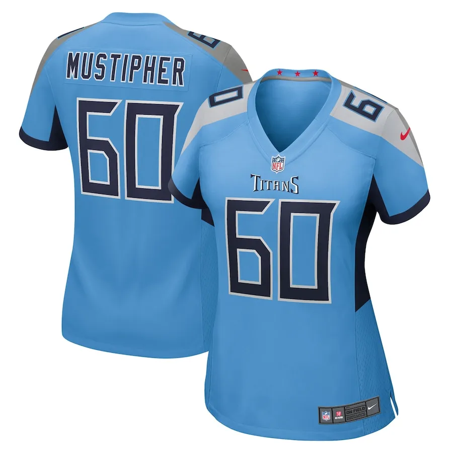 Sam Mustipher Tennessee Titans Nike Women's Team Game Jersey -  Light Blue