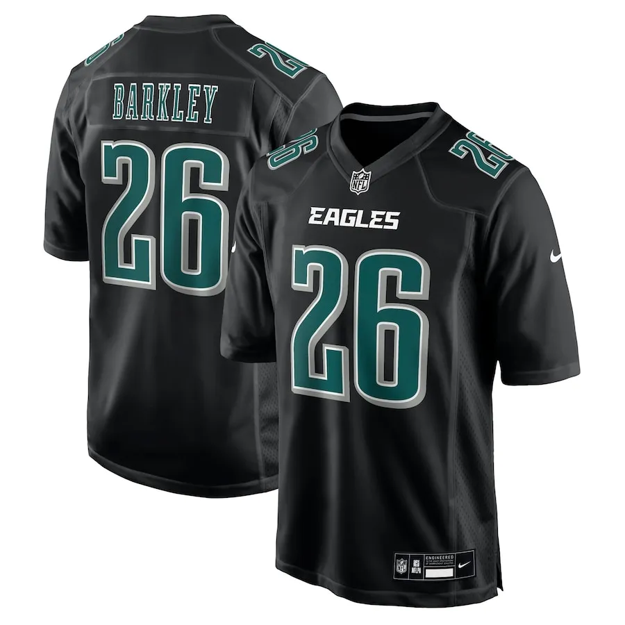 Saquon Barkley Philadelphia Eagles Nike Fashion Game Jersey - Carbon Black