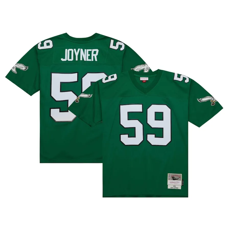 Seth Joyner Philadelphia Eagles Mitchell &amp Ness Legacy Replica Jersey - Kelly Green