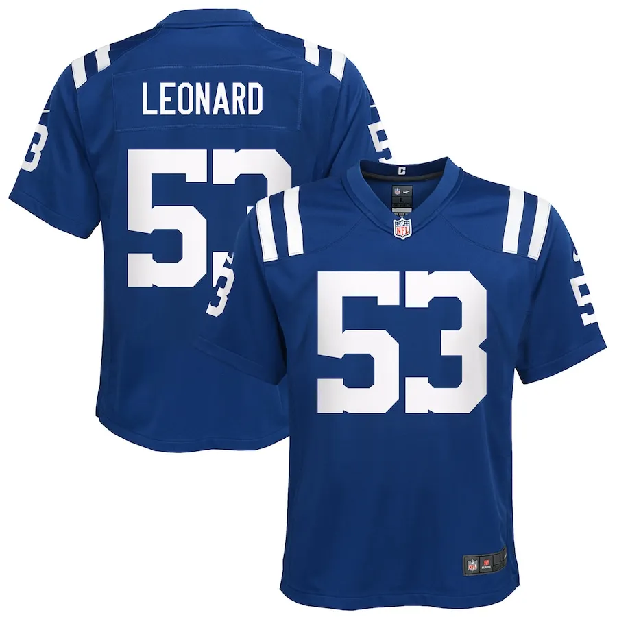 Shaquille Leonard Indianapolis Colts Nike Youth Game Jersey - Royal 1192