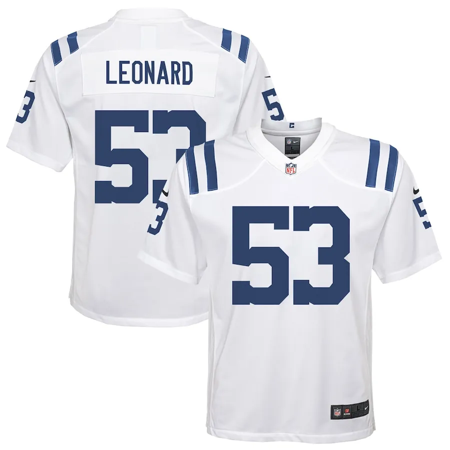 Shaquille Leonard Indianapolis Colts Nike Youth Game Jersey - White