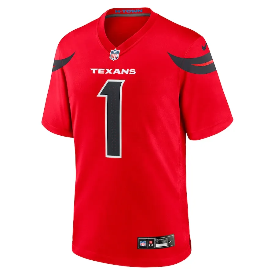 Stefon Diggs Houston Texans Nike Alternate Game Jersey -  Red