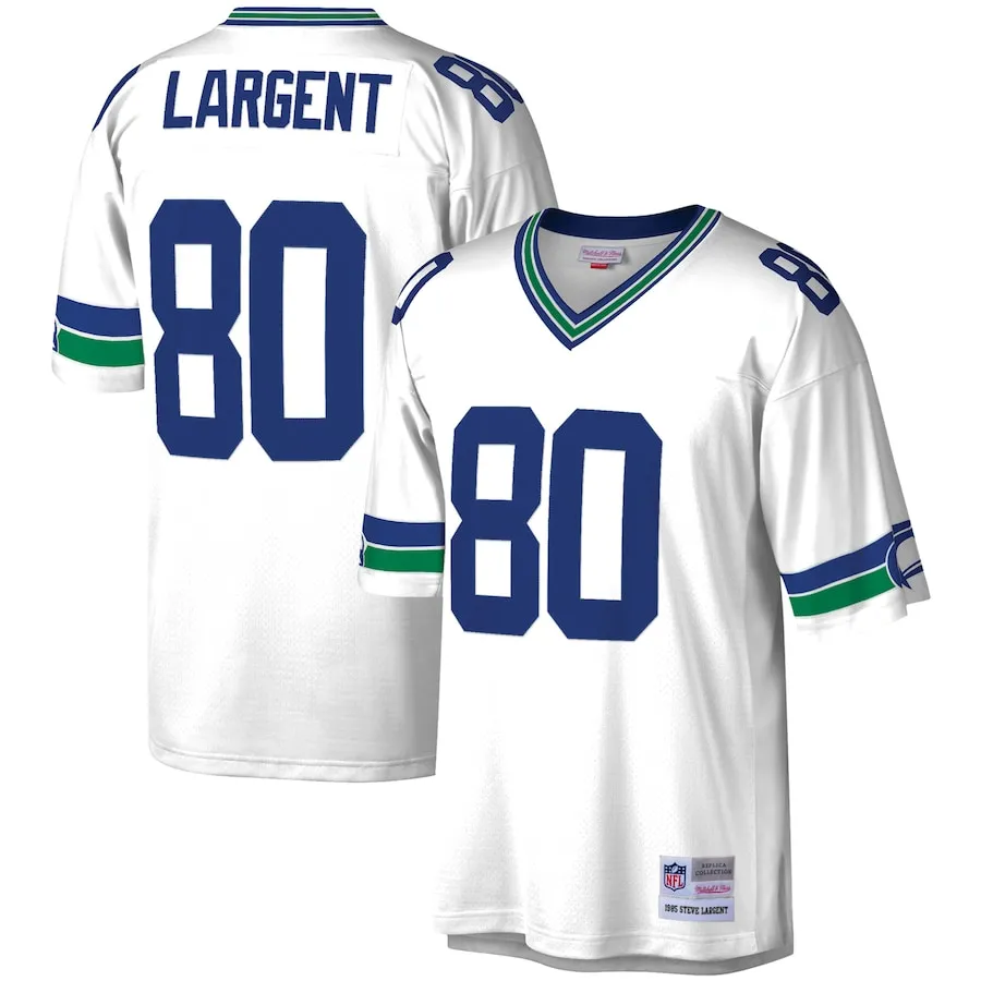 Steve Largent Seattle Seahawks Mitchell &amp Ness Legacy Replica Jersey - White