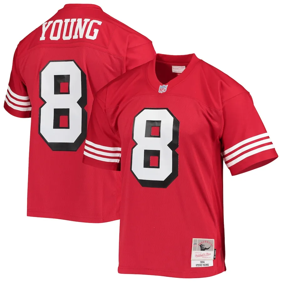 Steve Young San Francisco 49ers Mitchell &amp Ness Legacy Replica Jersey - Scarlet