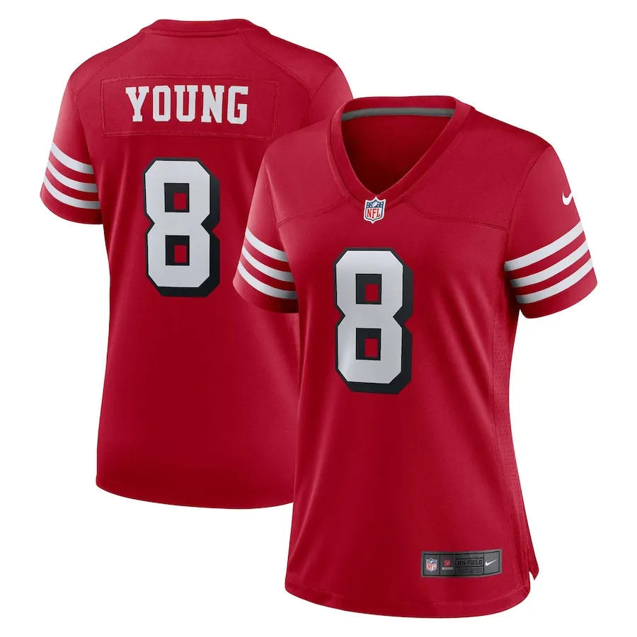 Steve Young San Francisco 49ers Nike Women's Alternate Game Jersey - Scarlet