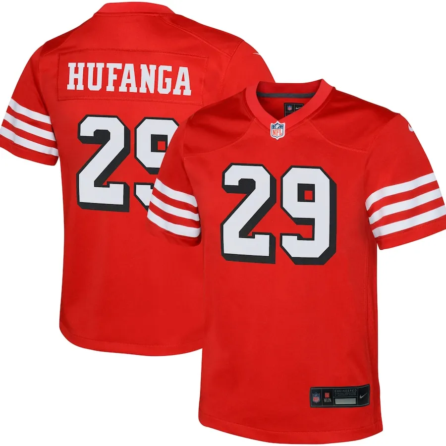 Talanoa Hufanga San Francisco 49ers Nike Youth Game Jersey - Scarlet 9176