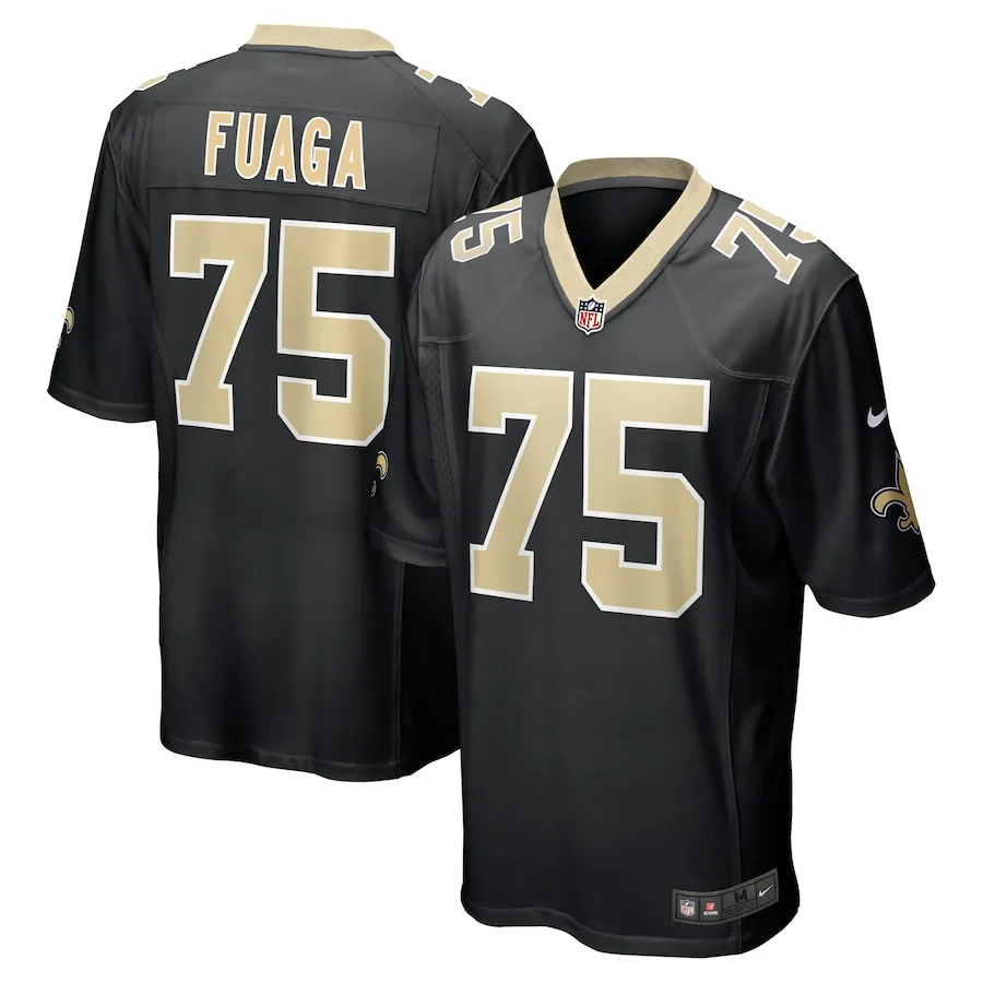 Taliese Fuaga New Orleans Saints Nike  Player Game Jersey - Black
