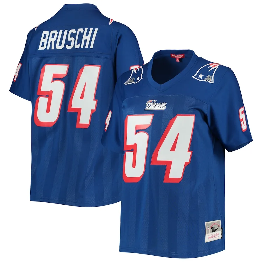 Tedy Bruschi New England Patriots Mitchell &amp Ness Women's Legacy Replica Player Jersey - Royal