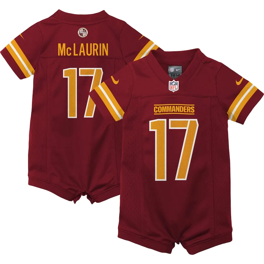 Terry McLaurin Washington Commanders Nike Newborn &amp Infant Game Romper Jersey - Burgundy