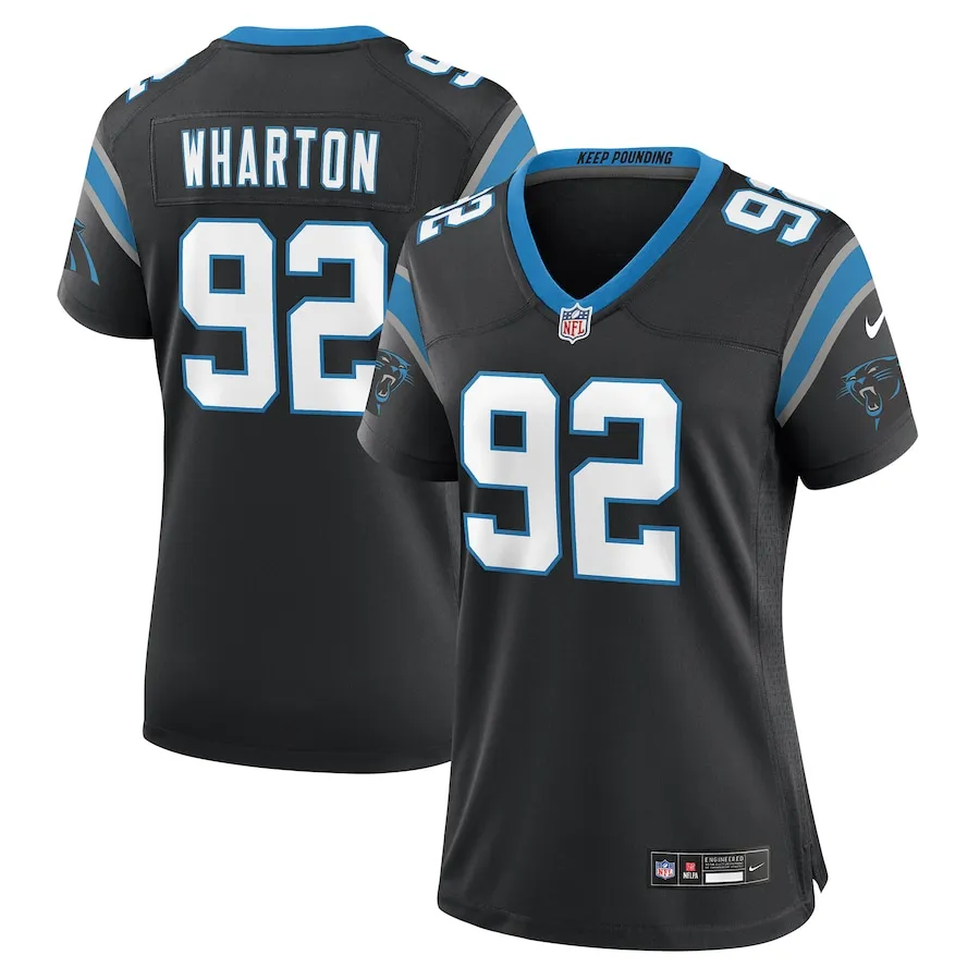 Tershawn Wharton Carolina Panthers Nike Women's Team Game Jersey -  Black