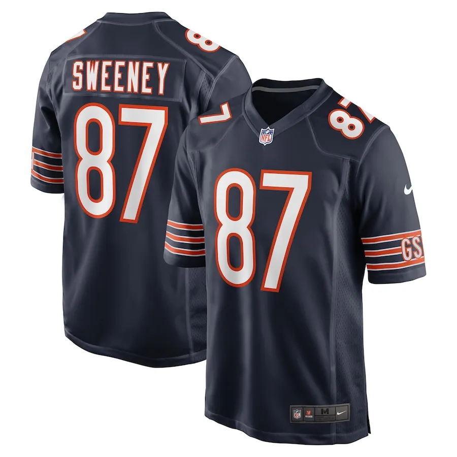 Tommy Sweeney Chicago Bears Nike  Game Jersey -  Navy