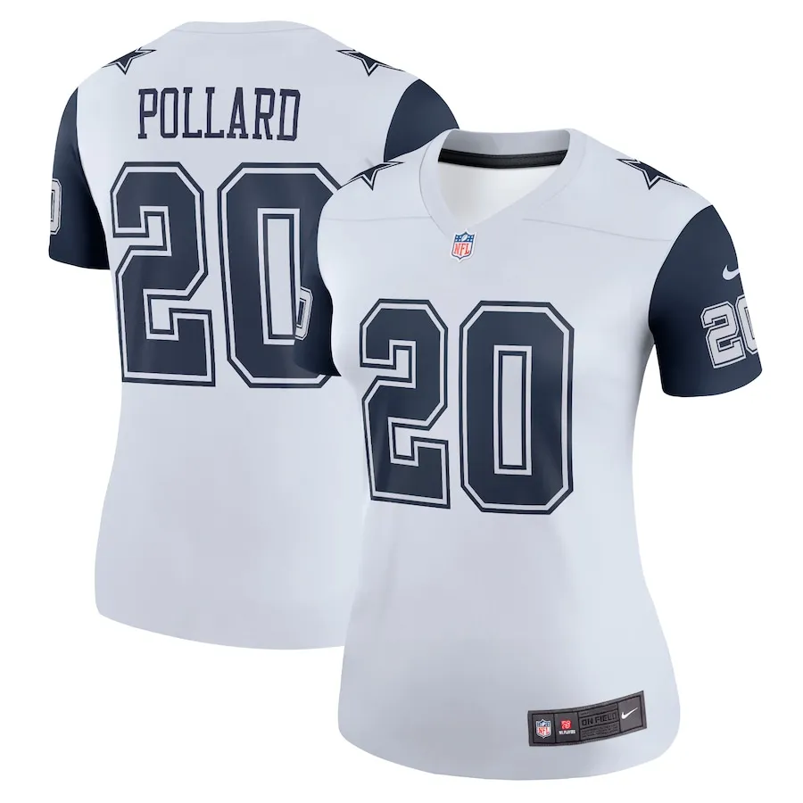 Tony Pollard Dallas Cowboys Nike Women's Legend Player Performance Top -  White