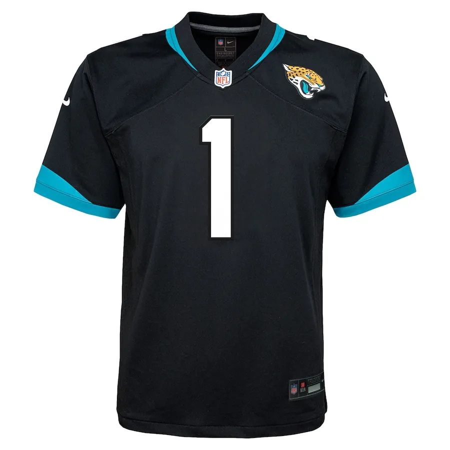 Travis Etienne Jacksonville Jaguars Nike Youth Alternate Game Jersey - Black