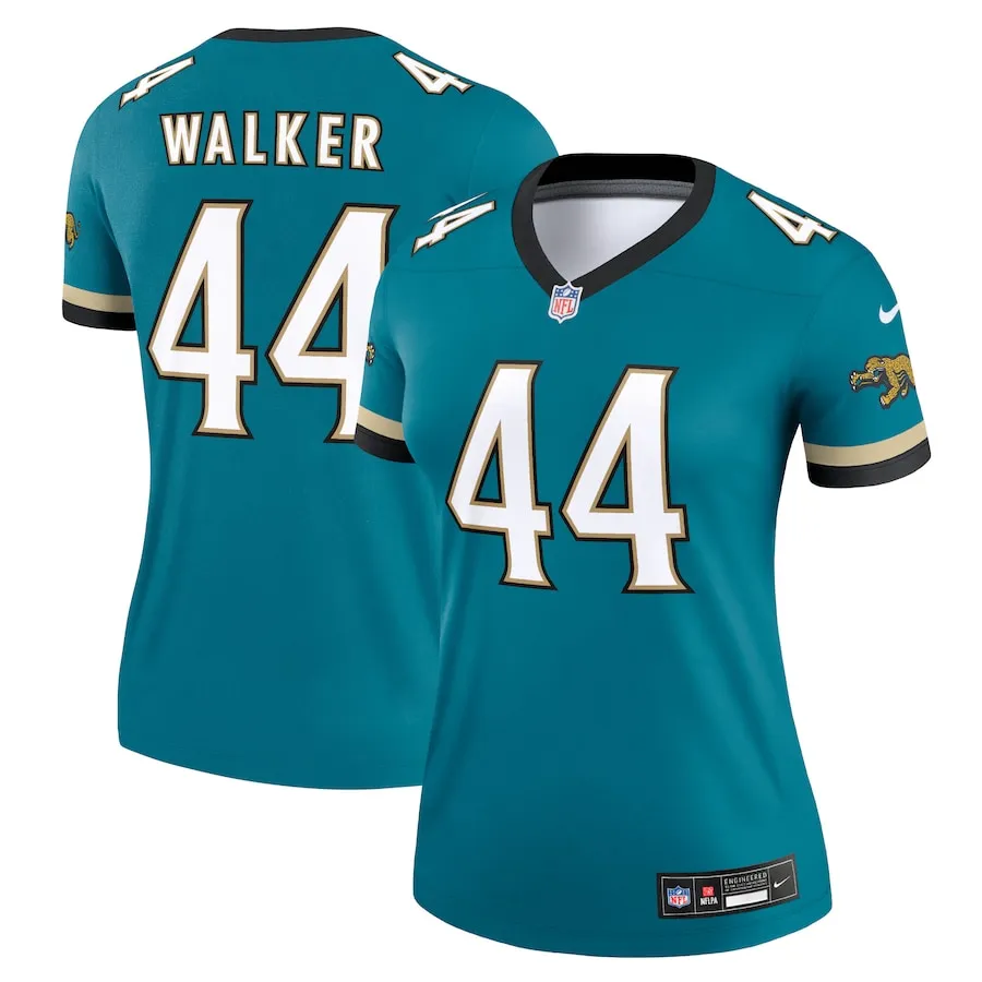 Travon Walker Jacksonville Jaguars Nike Women's Alternate Legend Player Performance Top - Prowler Throwback Teal