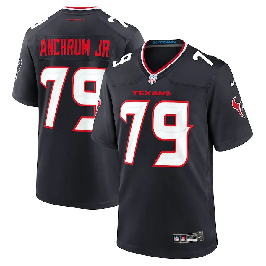 Tremayne Anchrum Jr. Houston Texans Nike Team Game Jersey -  Navy