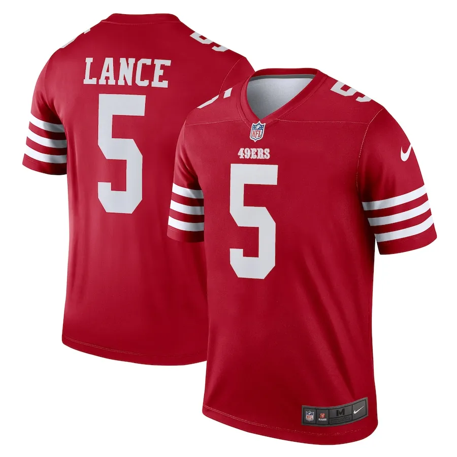 Trey Lance San Francisco 49ers Nike Team Legend Jersey - Scarlet