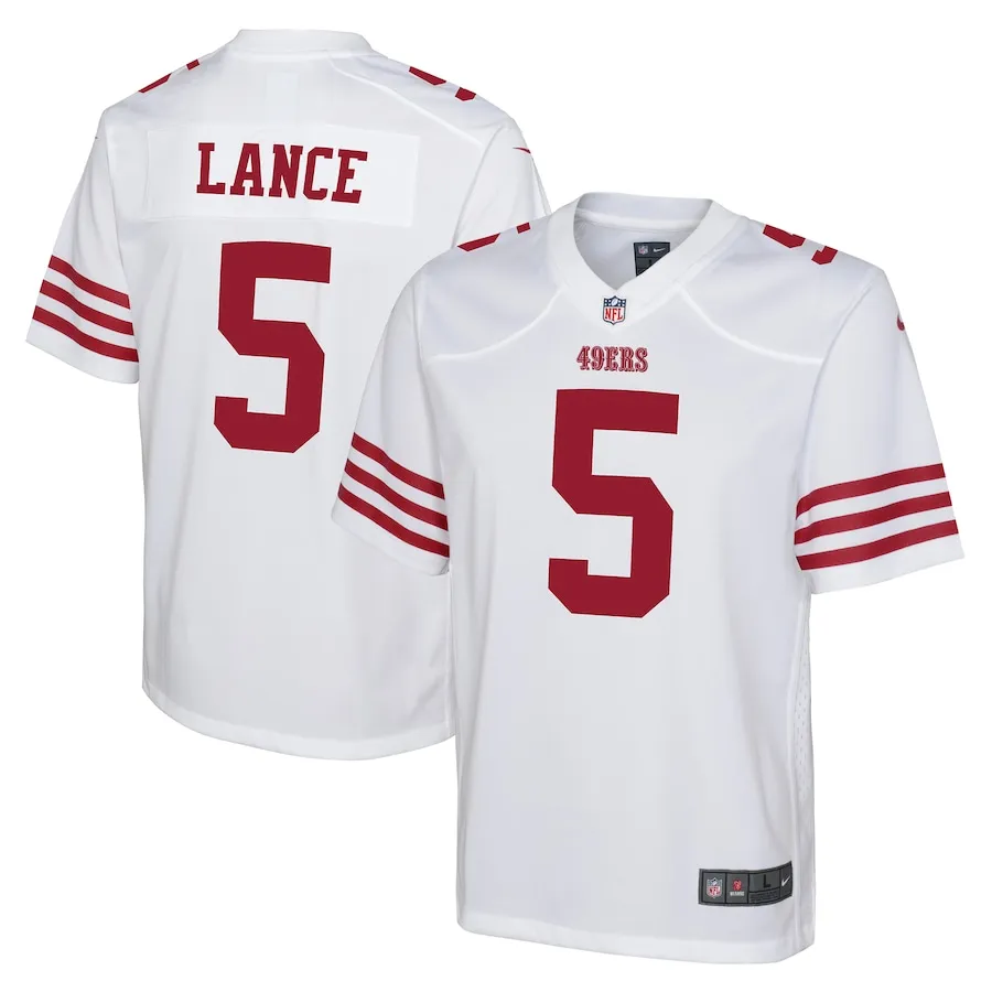 Trey Lance San Francisco 49ers Nike Youth Game Jersey - White 8100
