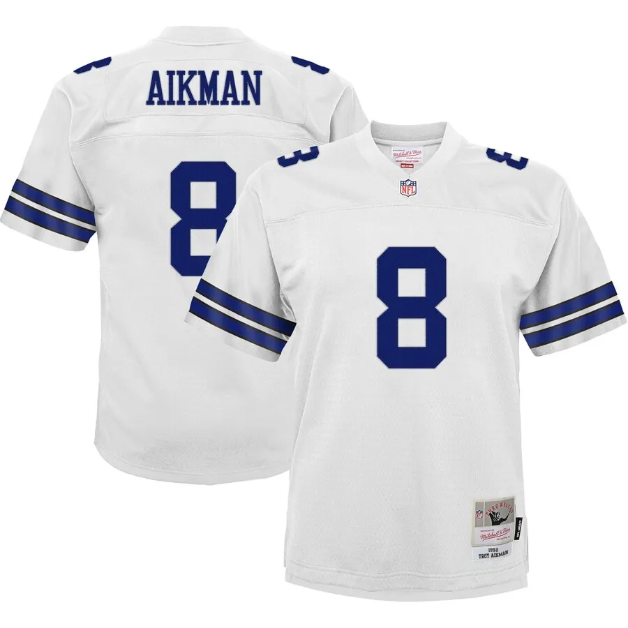 Troy Aikman Dallas Cowboys Mitchell &amp Ness Youth Retired Player Legacy Jersey - White