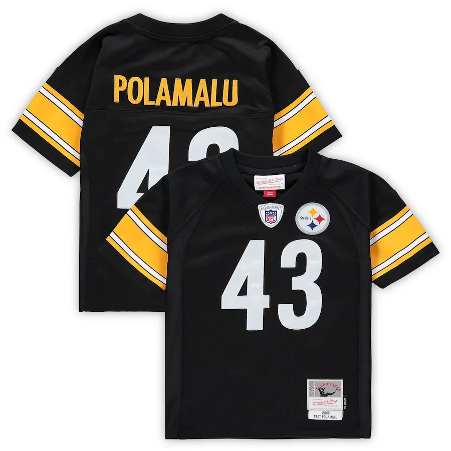 Troy Polamalu Pittsburgh Steelers Mitchell &amp Ness Infant 2005 Retired Legacy Jersey - Black