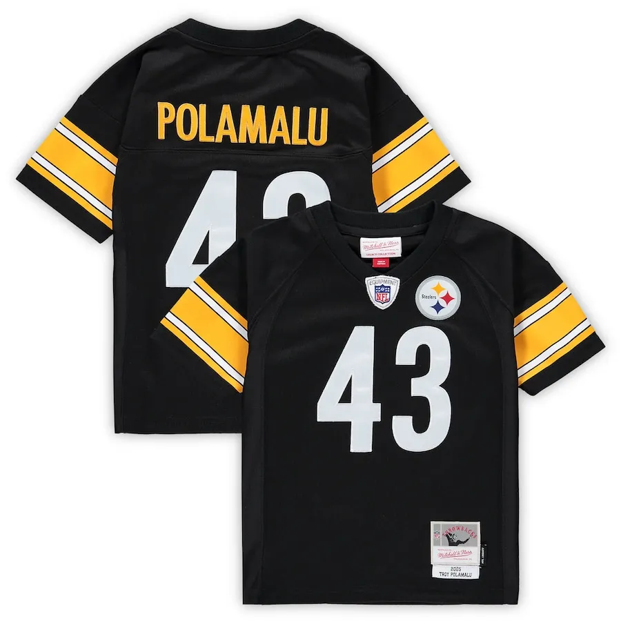 Troy Polamalu Pittsburgh Steelers Mitchell &amp Ness Toddler 2005 Retired Legacy Jersey - Black