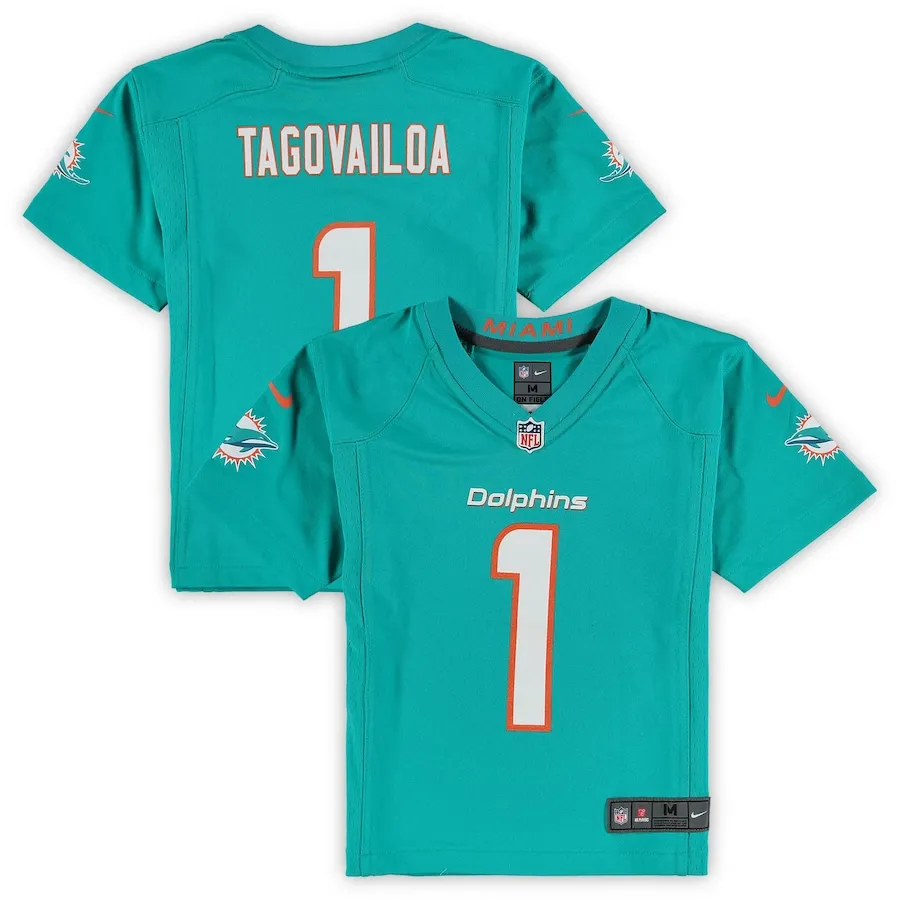Tua Tagovailoa Miami Dolphins Nike Preschool Game Jersey - Aqua