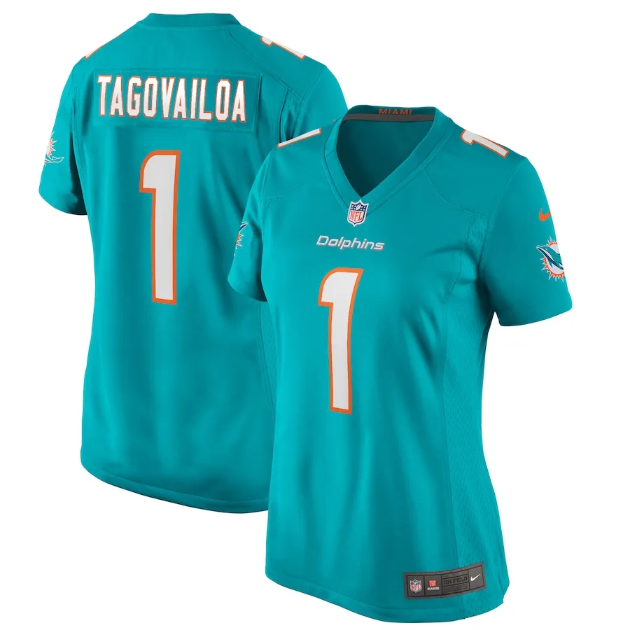Tua Tagovailoa Miami Dolphins Nike Women's Game Jersey - Aqua