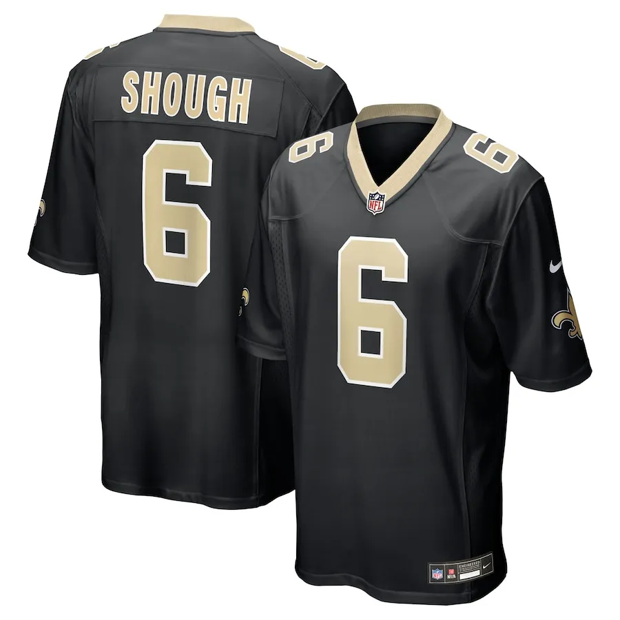 Tyler Shough New Orleans Saints Nike Game Jersey - Black