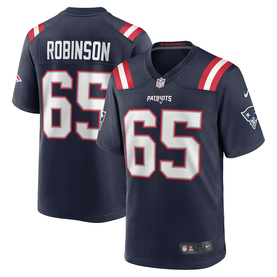 Tyrese Robinson New England Patriots Nike  Game Jersey -  Navy