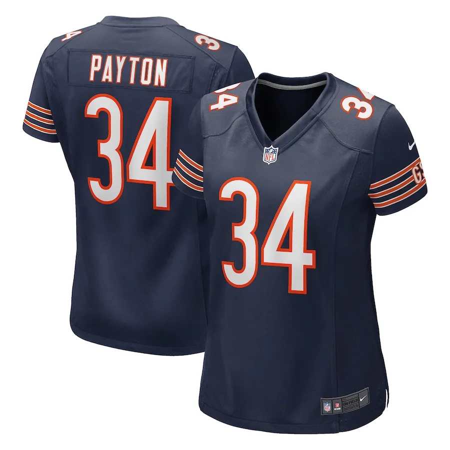 Walter Payton Chicago Bears Nike Women's Game Retired Player Jersey - Navy