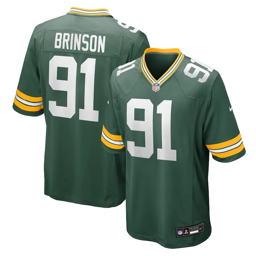 Warren Brinson Green Bay Packers Nike Team Game Jersey -  Green