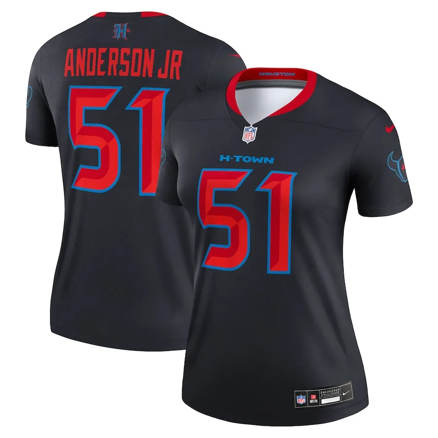 Will Anderson Jr. Houston Texans Nike Women's Alternate Legend Player Performance Top -  Navy