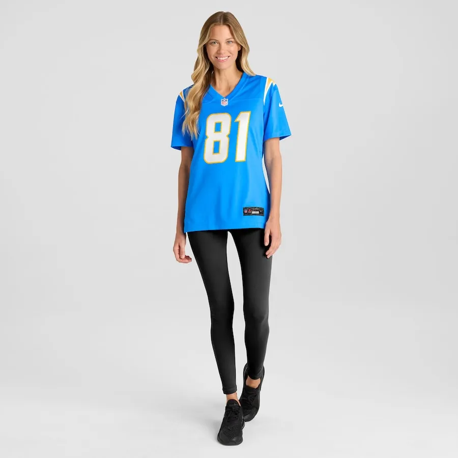 Will Dissly Los Angeles Chargers Nike Women's  Game Jersey -  Powder Blue