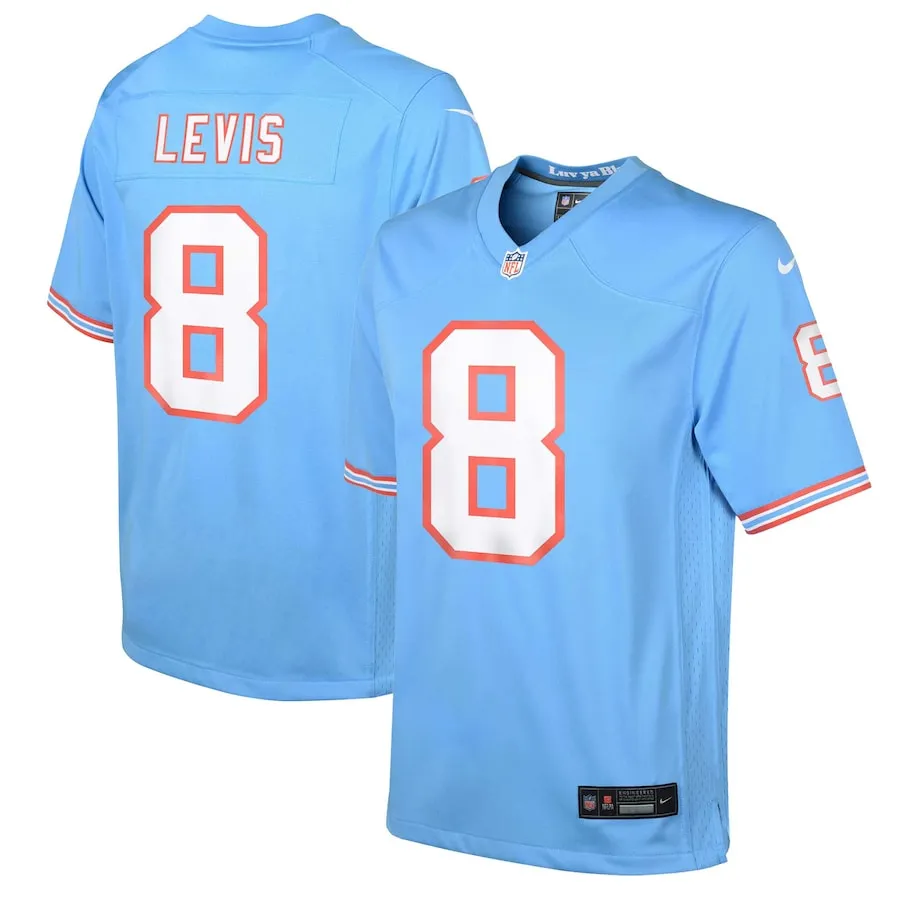 Will Levis Tennessee Titans Nike Youth Alternate Game Jersey - Light Blue 2742