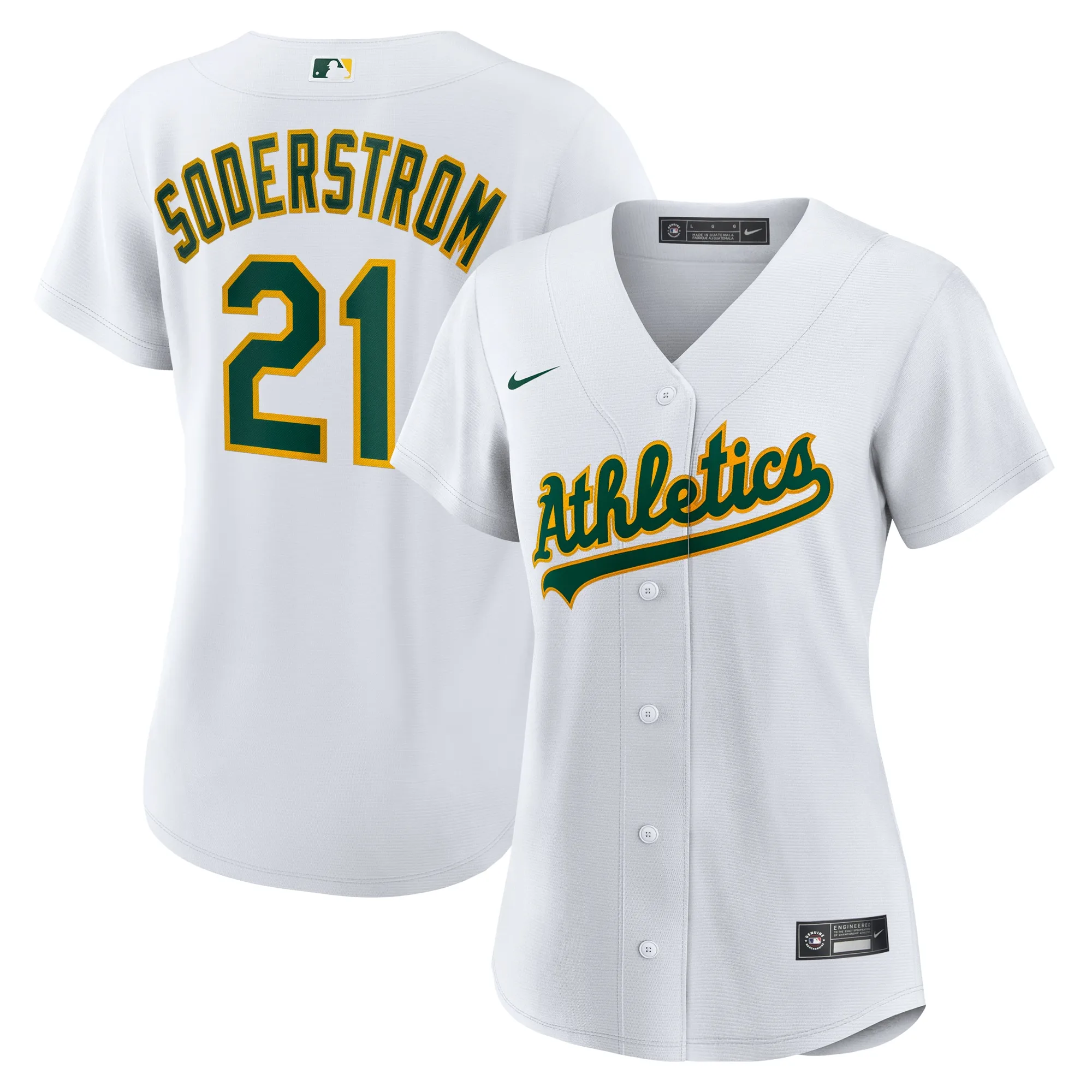 Tyler Soderstrom Athletics Nike Women's Home Replica Jersey - White