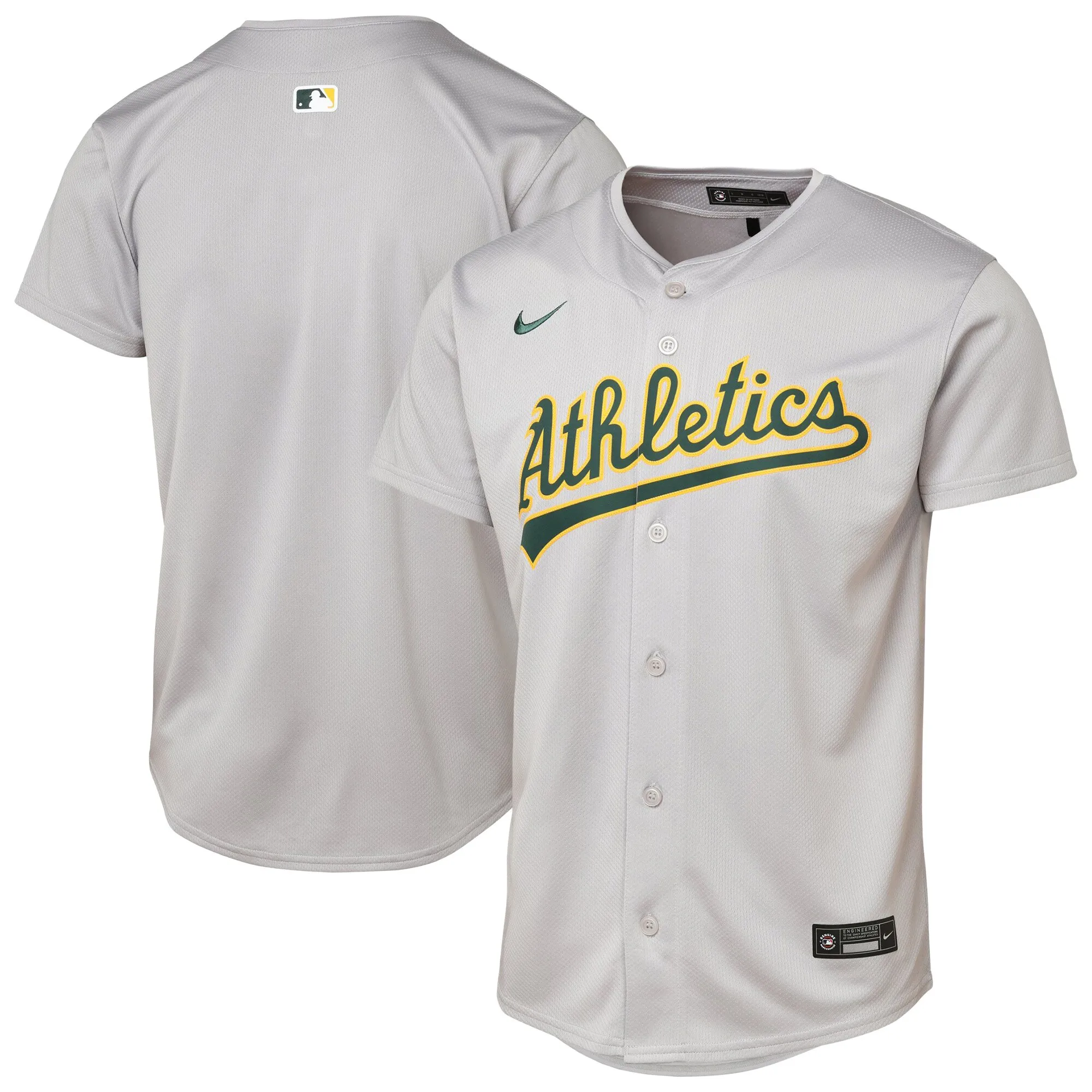 Athletics Youth Road Limited Jersey - Gray