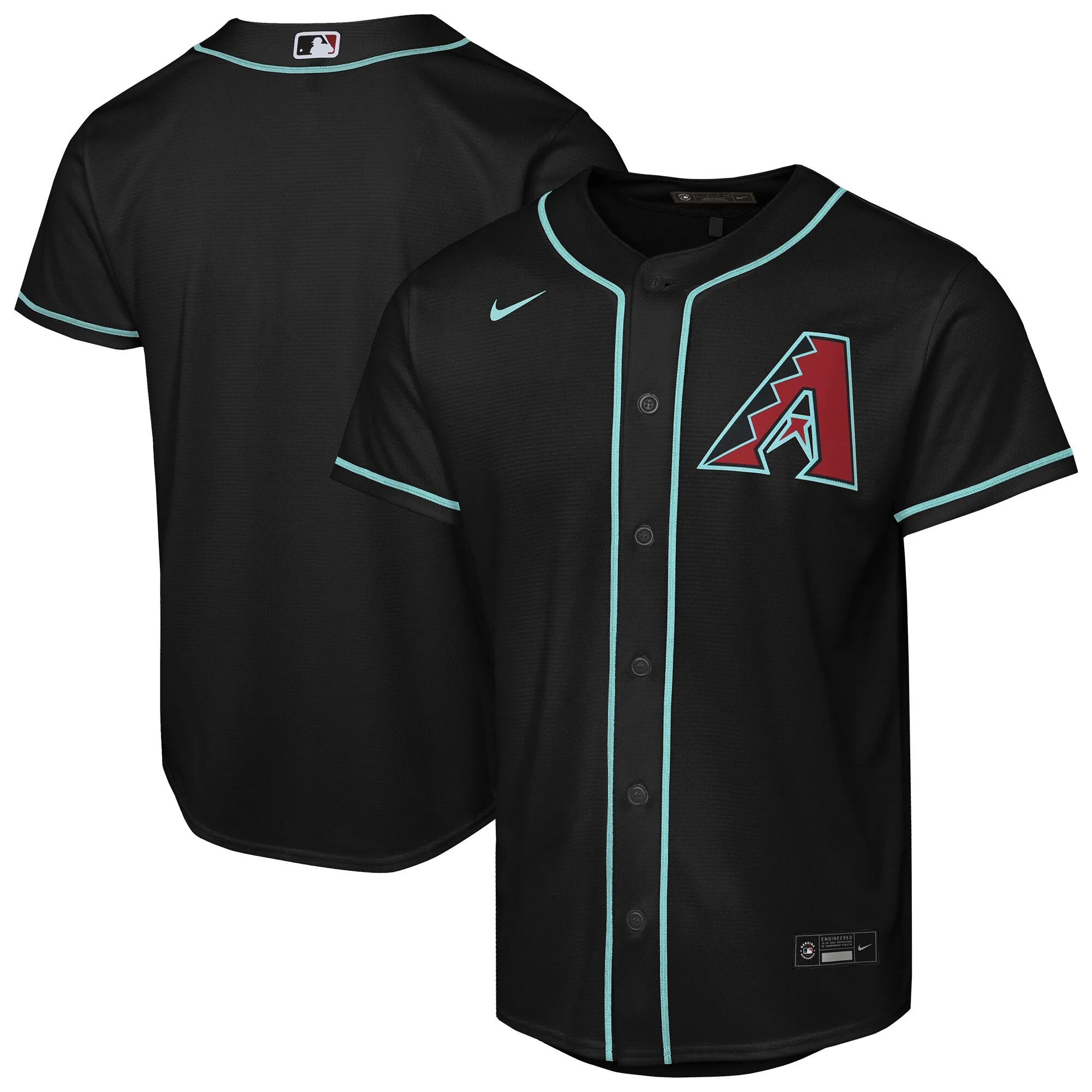 Arizona Diamondbacks Nike Youth Alternate Replica Jersey - Black