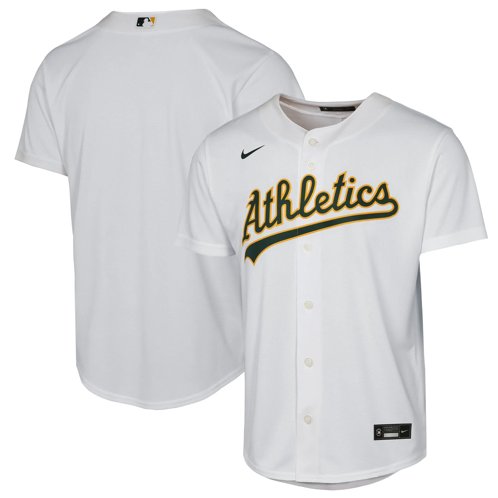 Athletics Nike Youth Home Replica Jersey - White